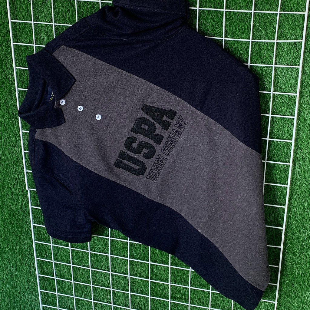 USPA Embroidered Navy Blue Polo Shirt