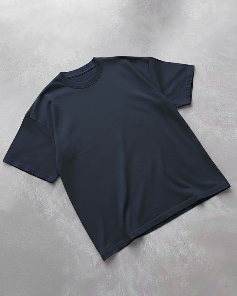 Navy Blue Basic T-Shirt