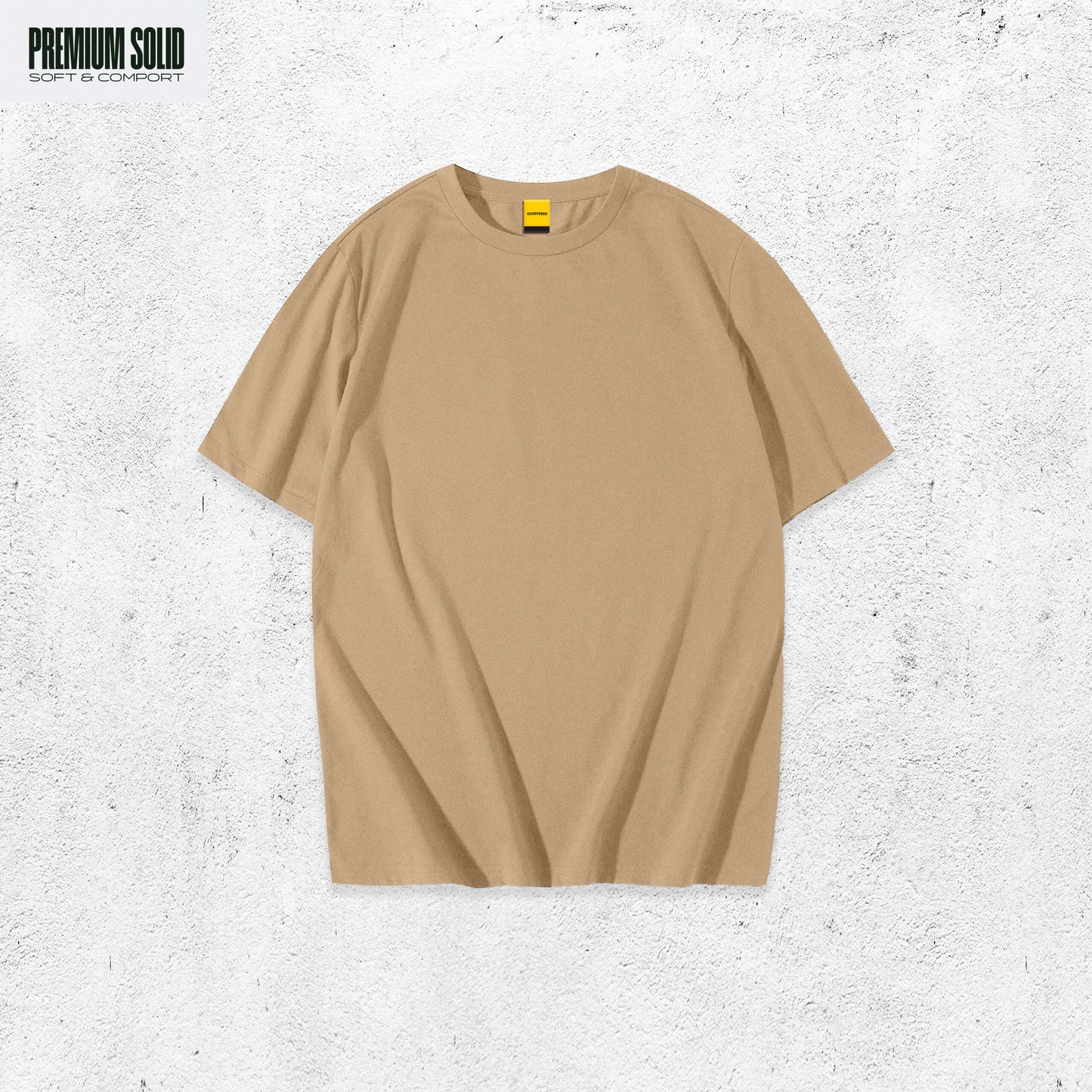 Solid Skin Drop Shoulder T-Shirt