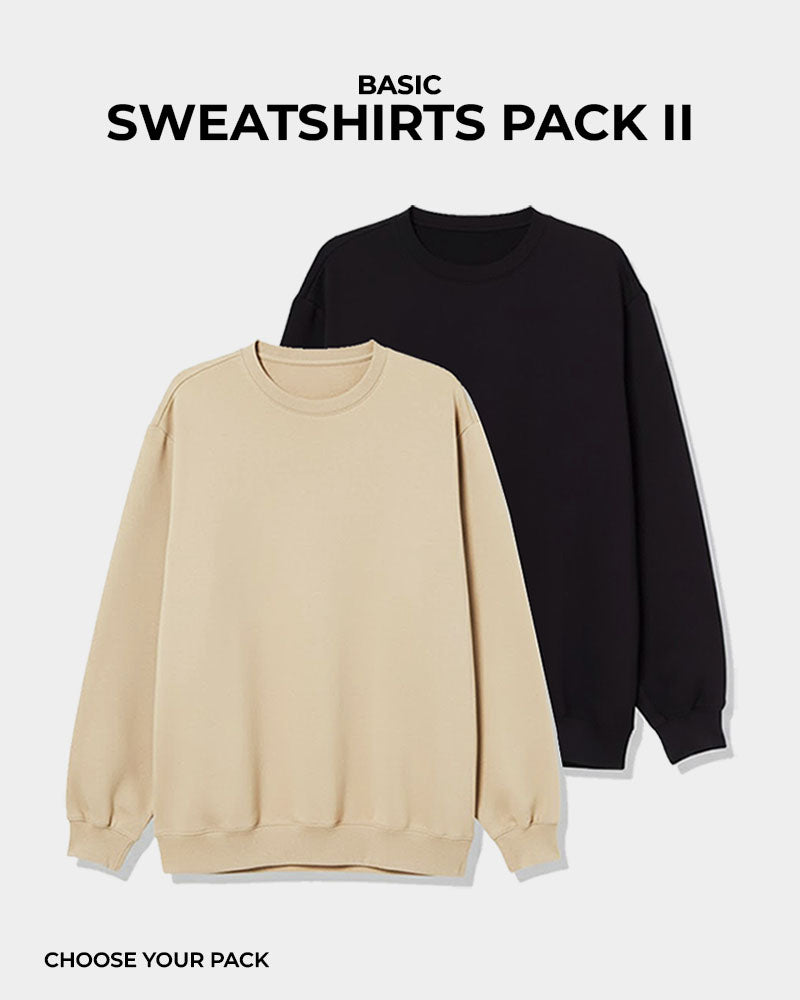 Pack of 2 - Basic Sweatshirts