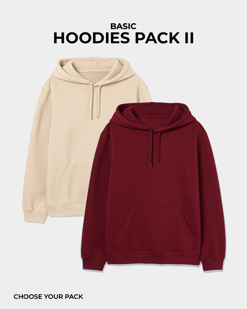 Pack of 2 - Basic Hoodies