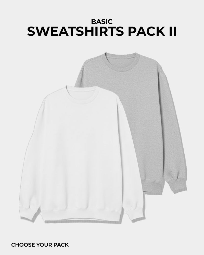 Pack of 2 - Basic Sweatshirts