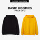 Pack of 2 Basic Hoodies