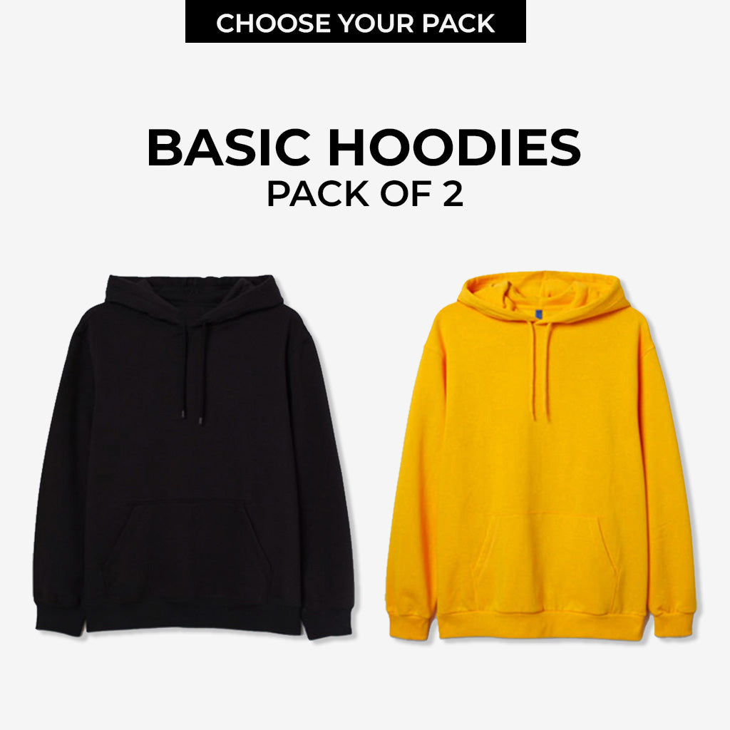 Pack of 2 Basic Hoodies