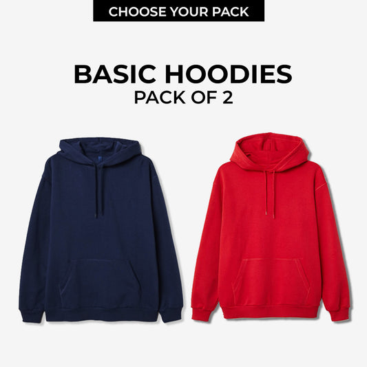 Pack of 2 Basic Hoodies