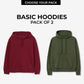 Pack of 2 Basic Hoodies