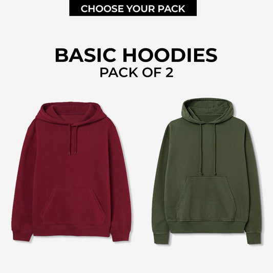 Pack of 2 Basic Hoodies