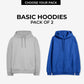 Pack of 2 Basic Hoodies