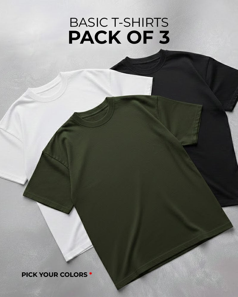 Pack of 3 Basic T-Shirts