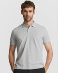 Basic Heather Grey Polo Shirt