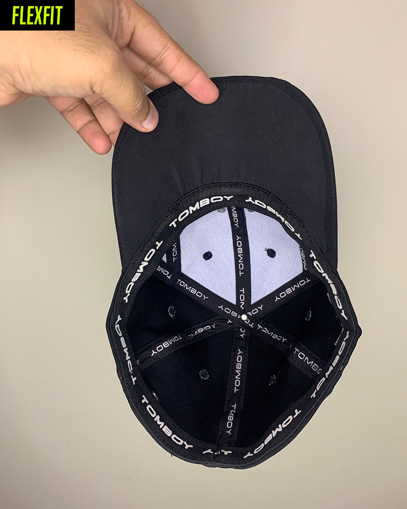 Black Tomboy Fitted Cap - CP103