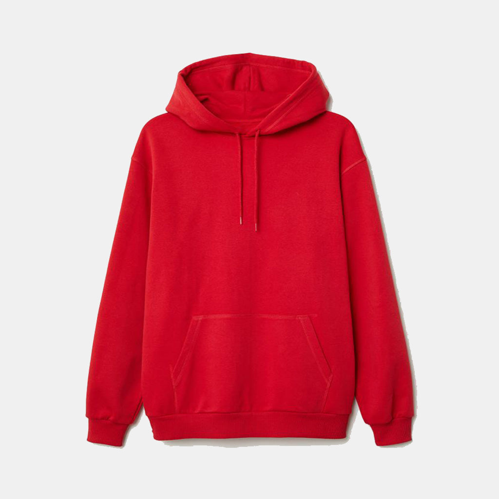 Red Plain Hoodie