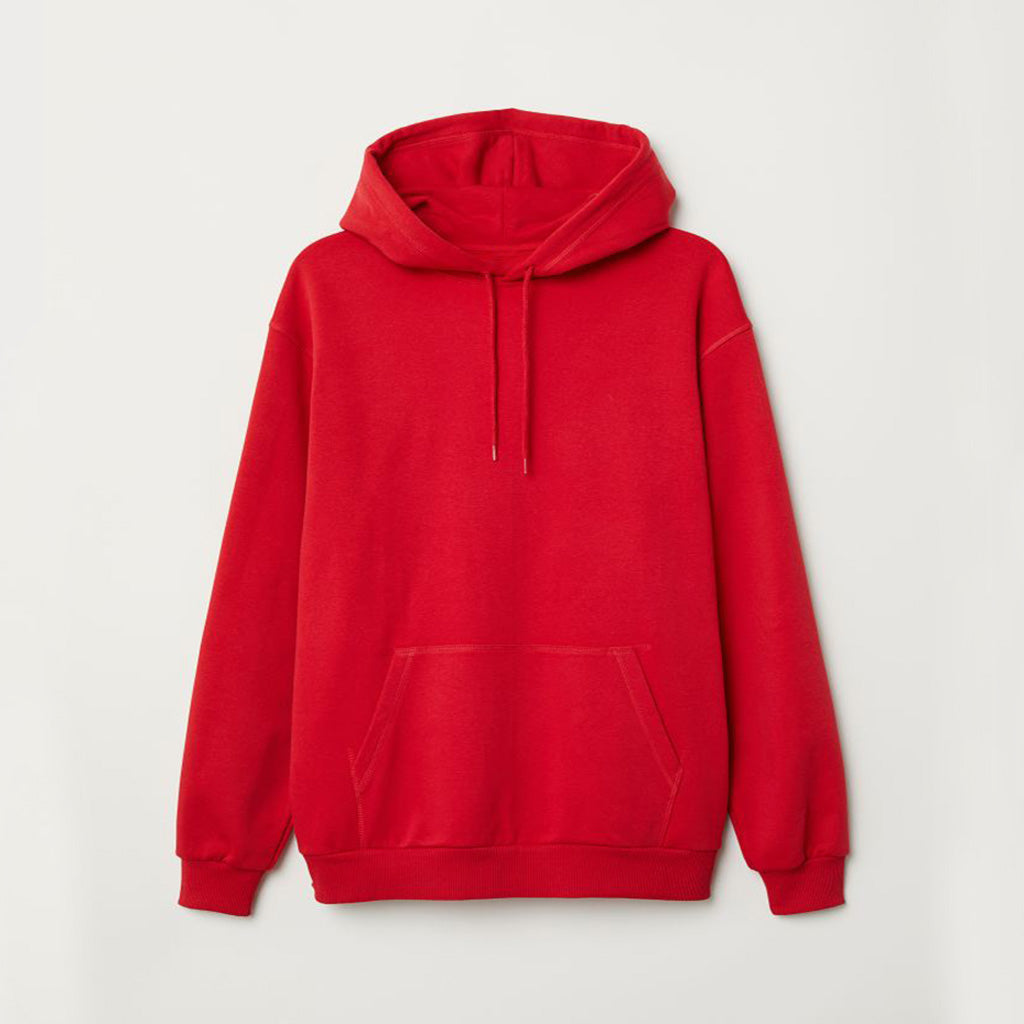 Red Plain Hoodie