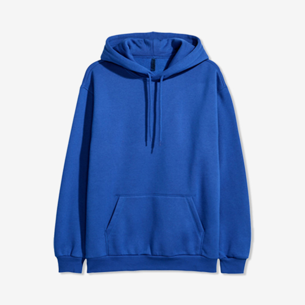 Royal Blue Plain Hoodie