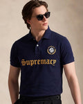 Navy Supremacy Embroidered Polo Shirt