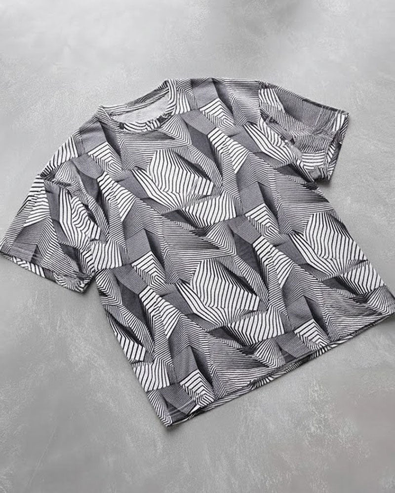 Gritstones Printed Dry Fit T-Shirt