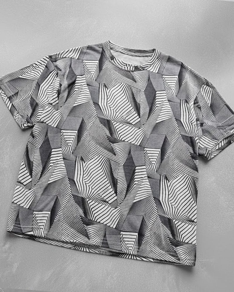 Gritstones Printed Dry Fit T-Shirt