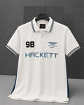 HCKT 98 Embroidered White Polo Shirt