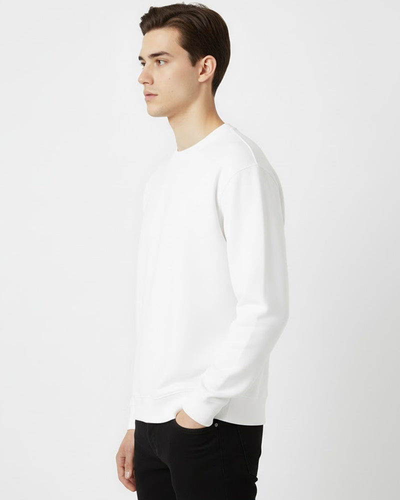 Basic White Sweatshirt