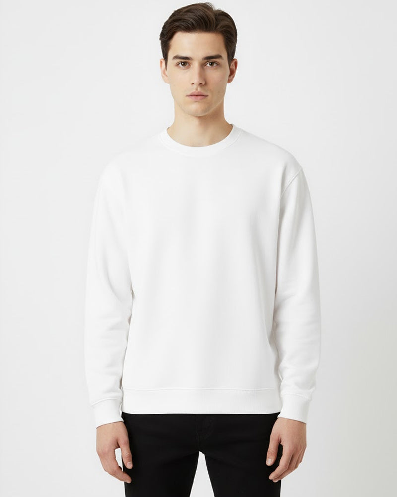 Basic White Sweatshirt
