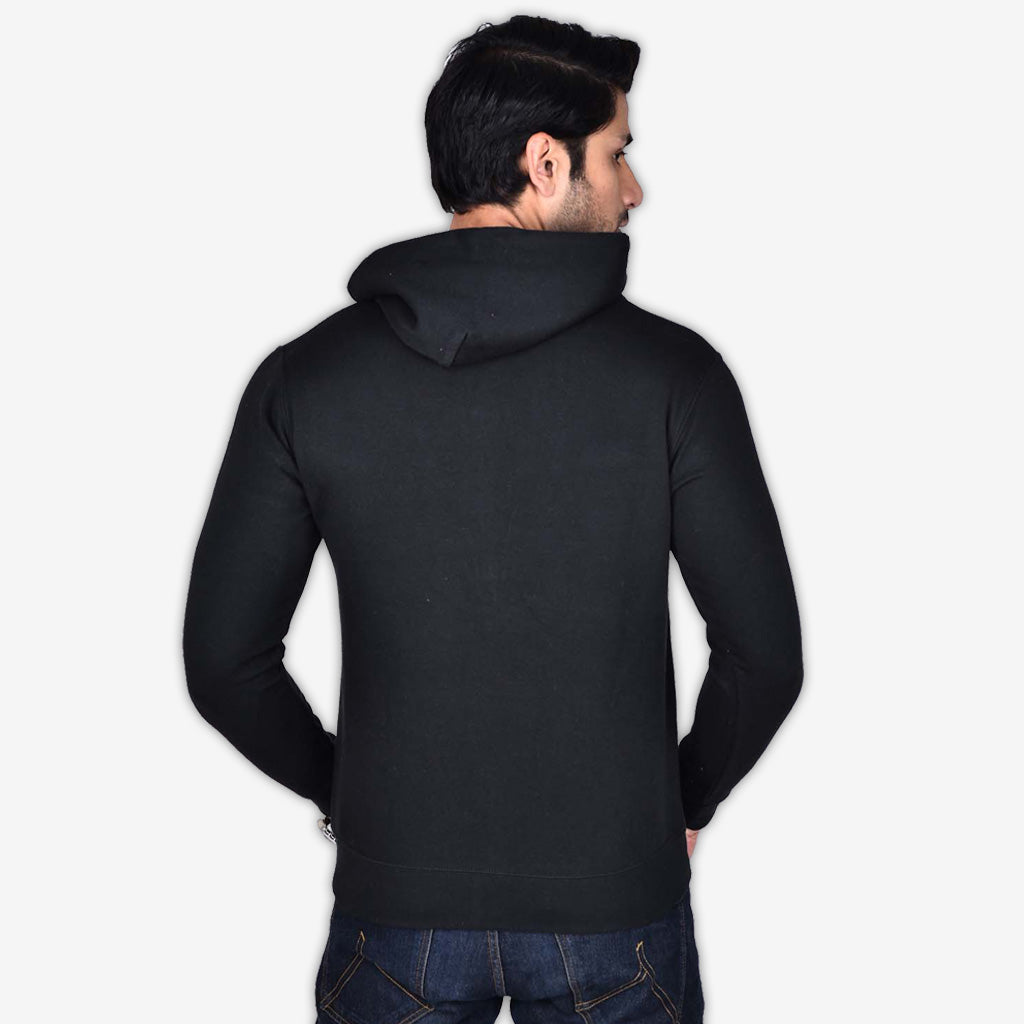 Basic Black Zipper Hoodie