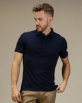 Navy Blue Basic Polo Shirt