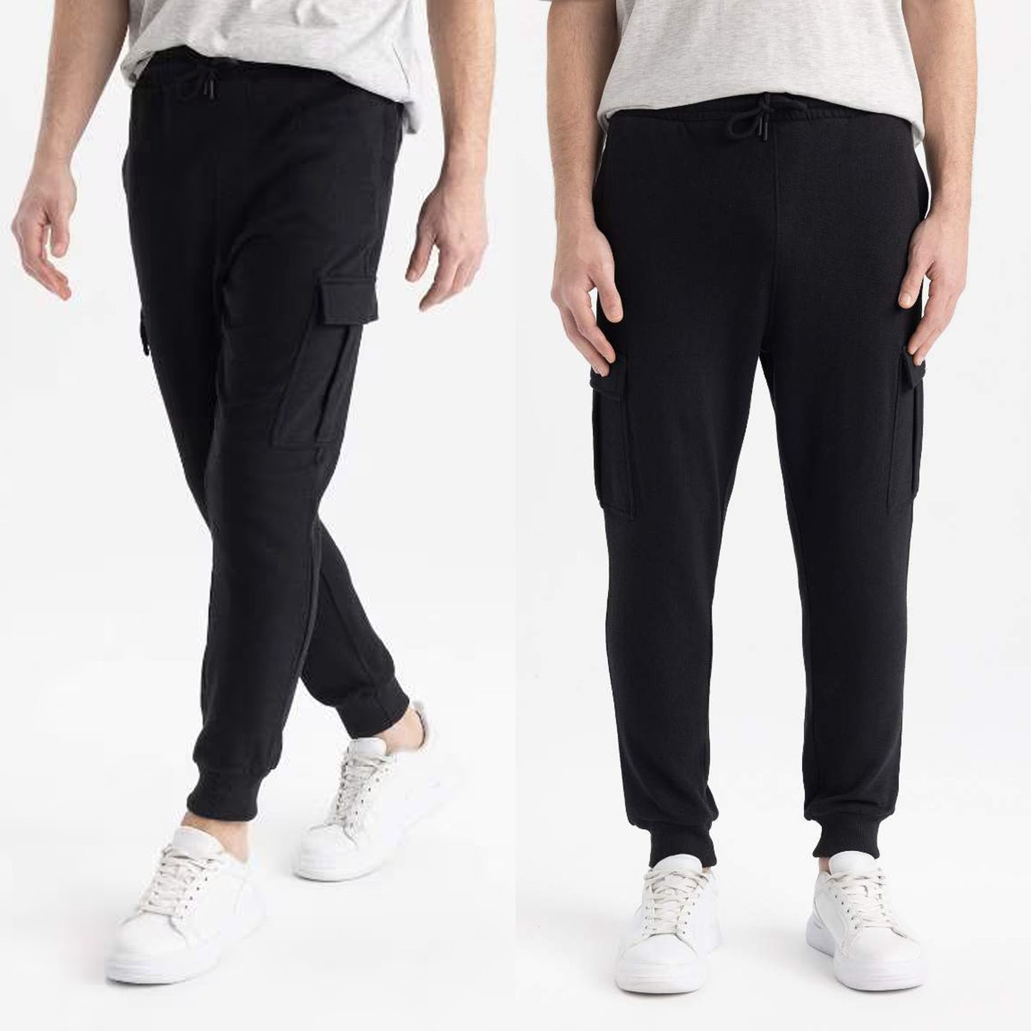 Basic Black Cargo Terry Trouser