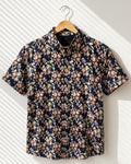 Multi Color Floral Printed Shirt - MS053