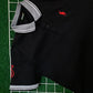 Black Contrast Collar Polo Shirt