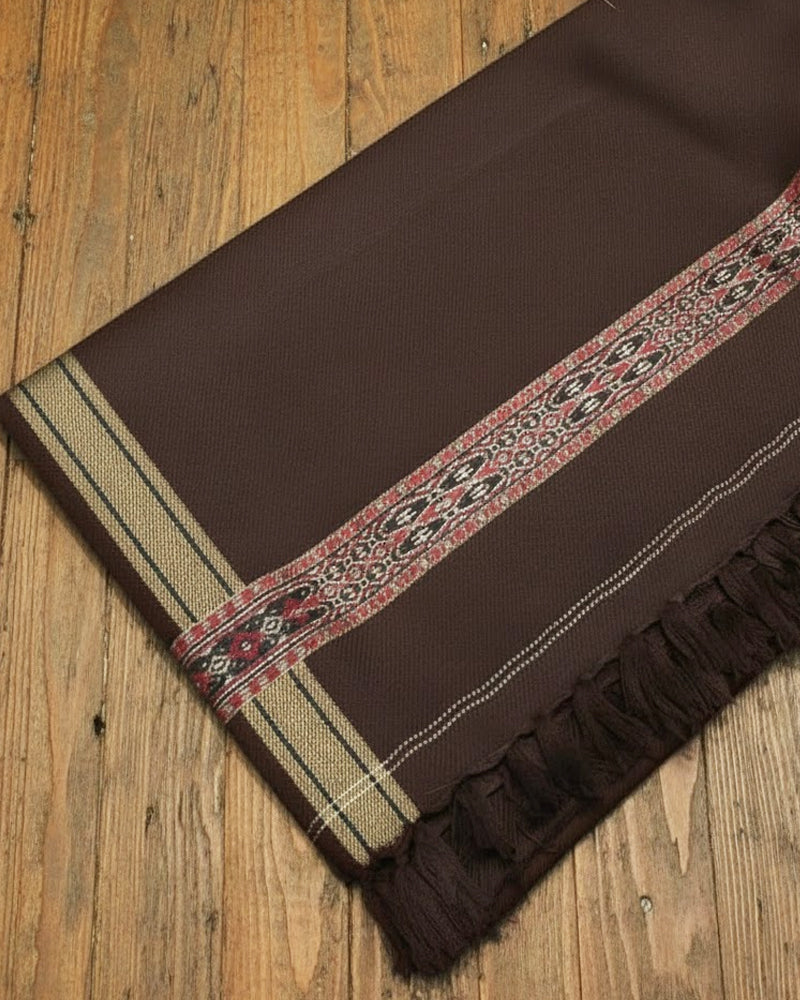 Dark Brown Traditional Shawl