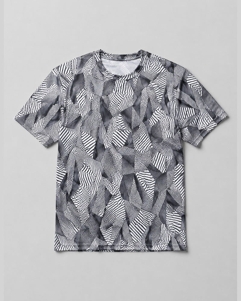 Gritstones Printed Dry Fit T-Shirt