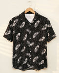 Black & White Wings Printed Shirt - MS055