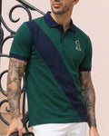 Premium HCKT Teal Contrast Polo Shirt