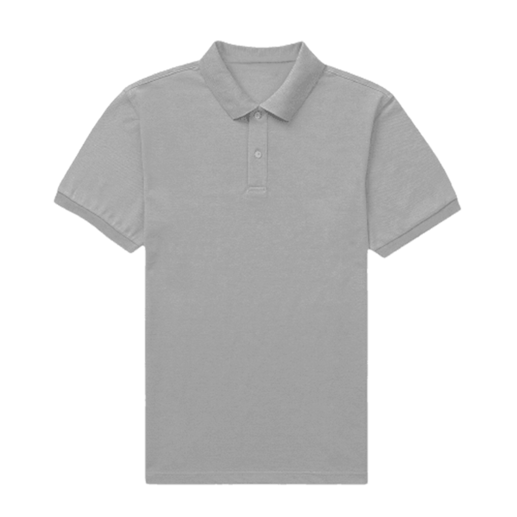 Heather Grey Basic Polo Shirt