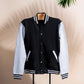 Unisex Baseball Jacket Black & White