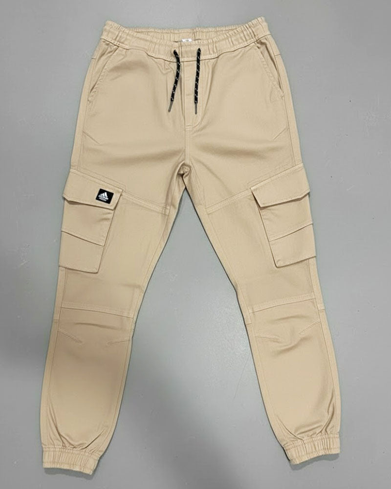 Light Beige 6 Pockets Cargo Pant