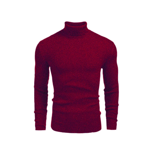 Maroon Mélange Turtle Neck