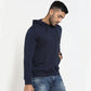 Navy Blue Plain Hoodie