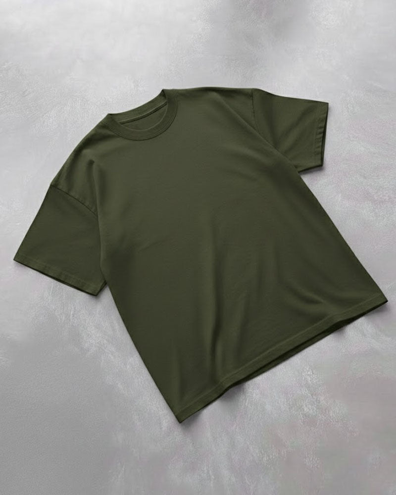 Olive Green Basic T-Shirt