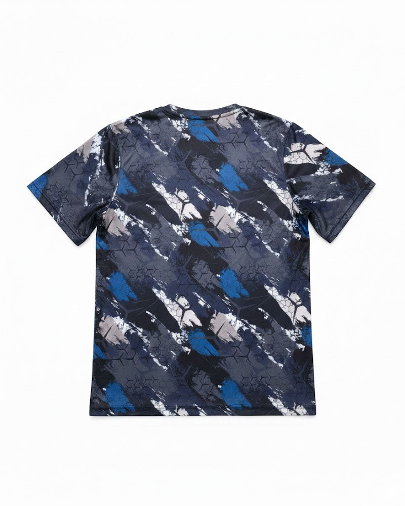 Trauma Tri-Color Printed Dry Fit T-Shirt