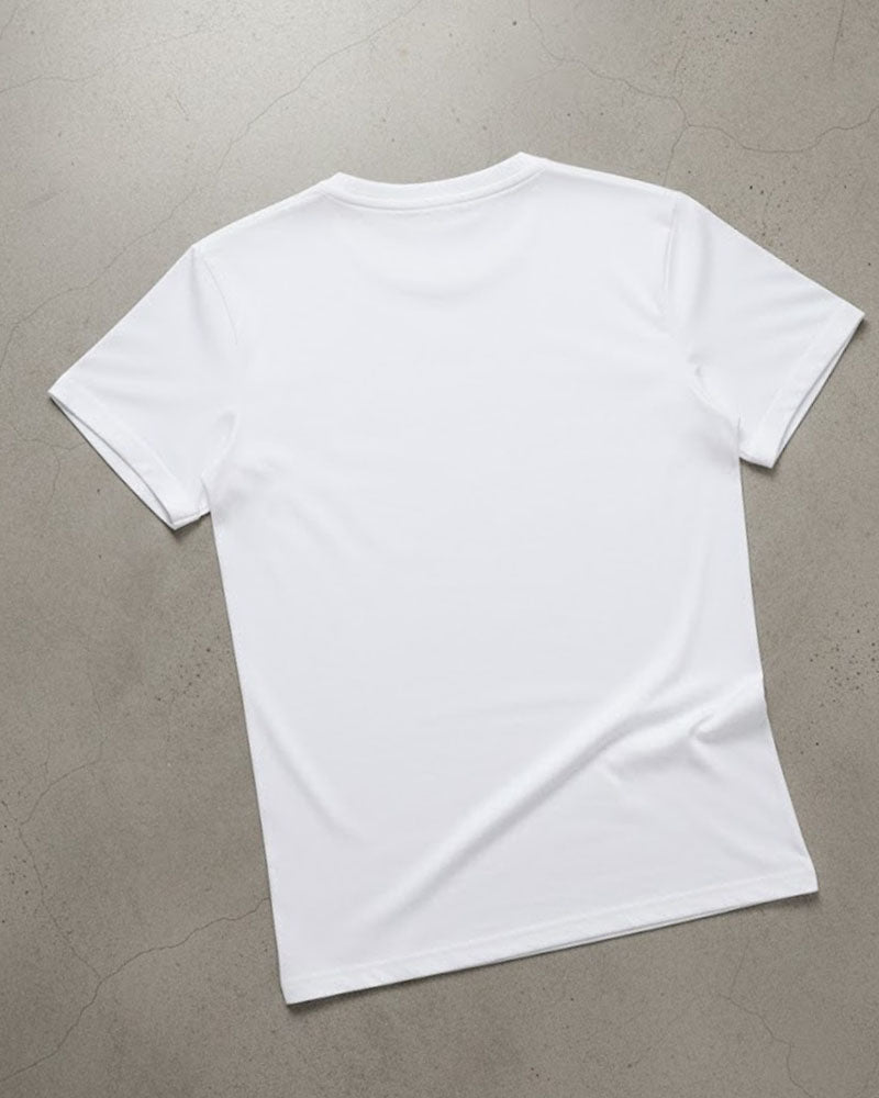 Embossed White T-Shirt