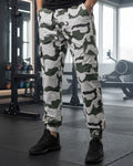 Cream & Green Camo 6 Pockets Cargo Pant