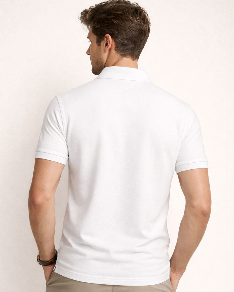 White Basic Polo Shirt