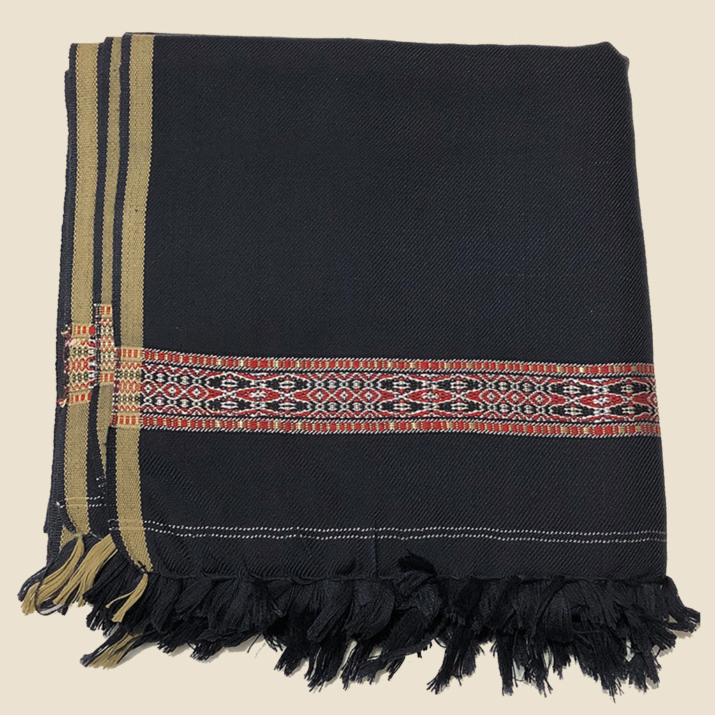 Navy Blue Traditional Shawl