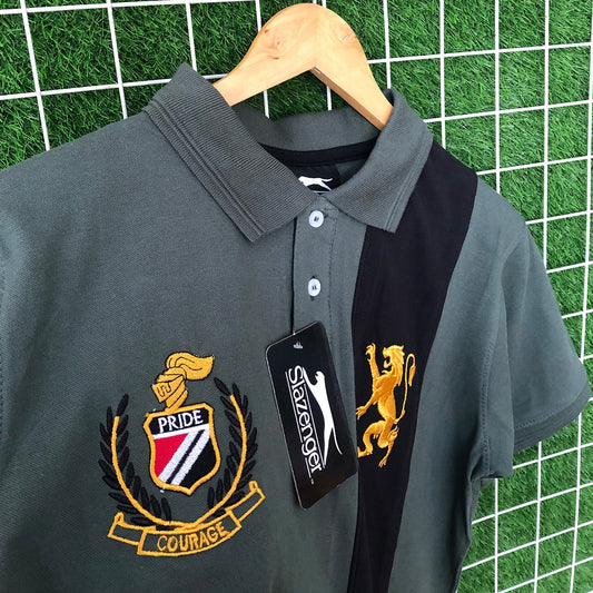 Pride Embroidered Olive Polo Shirt