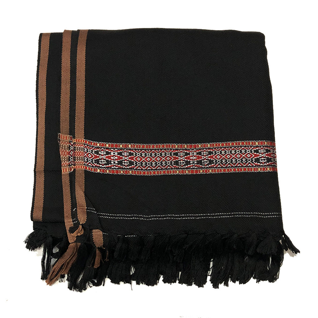 Black Traditional Shawl