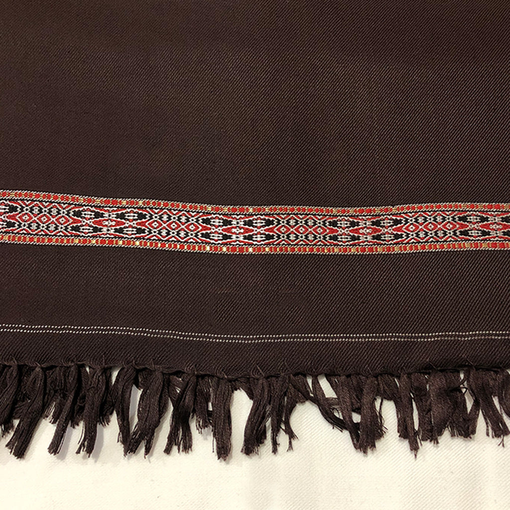 Dark Brown Traditional Shawl