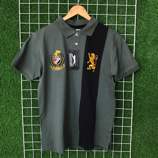 Pride Embroidered Olive Polo Shirt