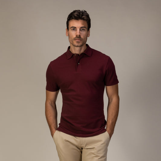 Maroon Basic Polo Shirt