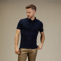 Navy Blue Basic Polo Shirt